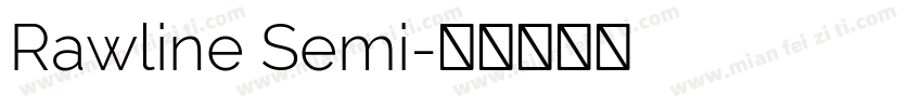 Rawline Semi字体转换